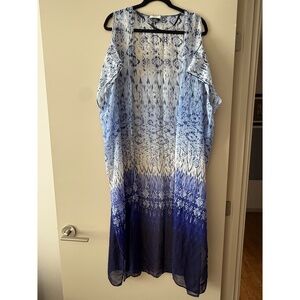 Blue Ombre Kimono NWOT